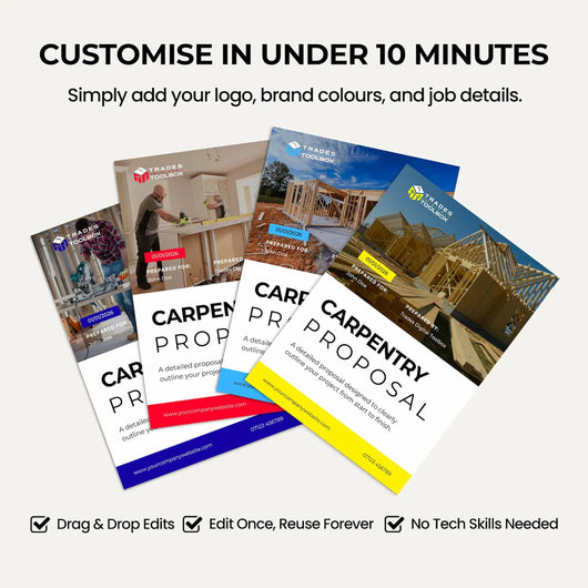 Carpentry Contractor Quote Template for creating professional customer quotations and estimates.