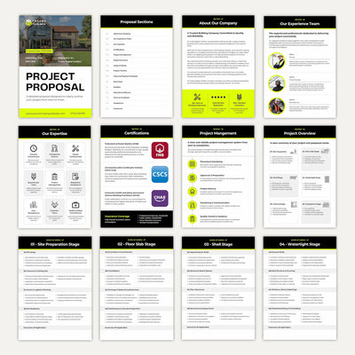 Construction Estimate Template for builders and contractors to create accurate project cost estimates