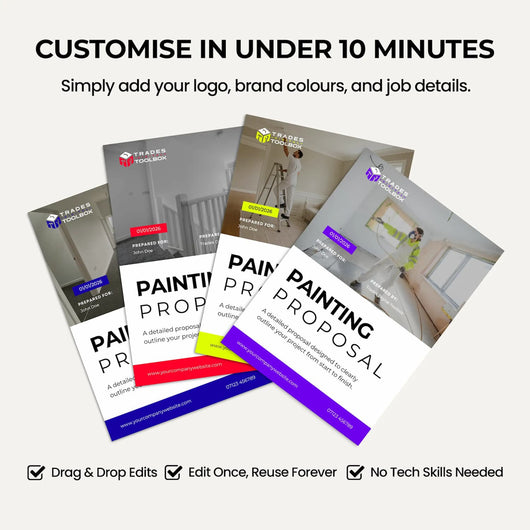 Decorating Quote Template for preparing professional painting and decorating estimates and proposals.