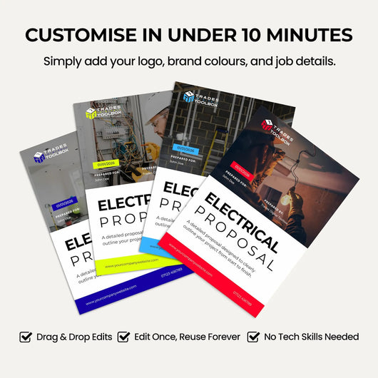 Electrical Bid Template designed for electrical contractors submitting professional project bids.