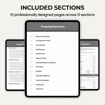 Floor Installation Quote Template for preparing professional flooring estimates and proposals.