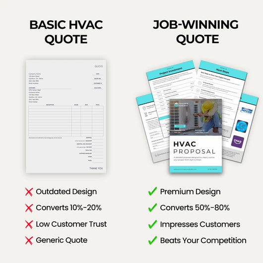 HVAC Bid Template designed for HVAC contractors submitting professional project bids.