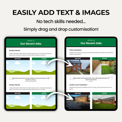 Landscape Contractor Quote Template for creating professional customer quotations and estimates.