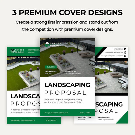 Landscaping Cost Estimate Template for tracking labour, materials and landscaping project costs.