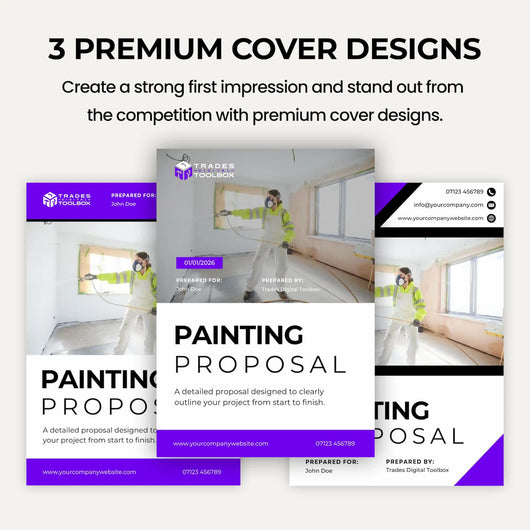 Painting Contractor Quote Template for creating professional customer quotations and estimates.