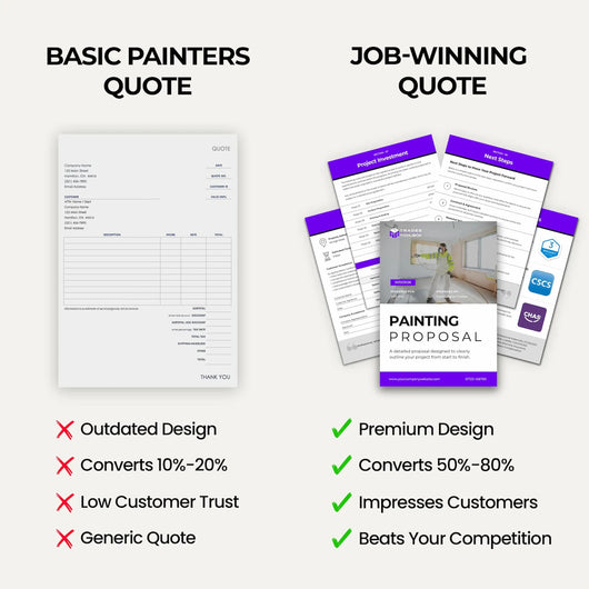 Painting Proposal Template for presenting professional painting quotations and project proposals.