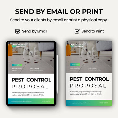 Pest Control Bid Template designed for pest control contractors submitting professional project bids.