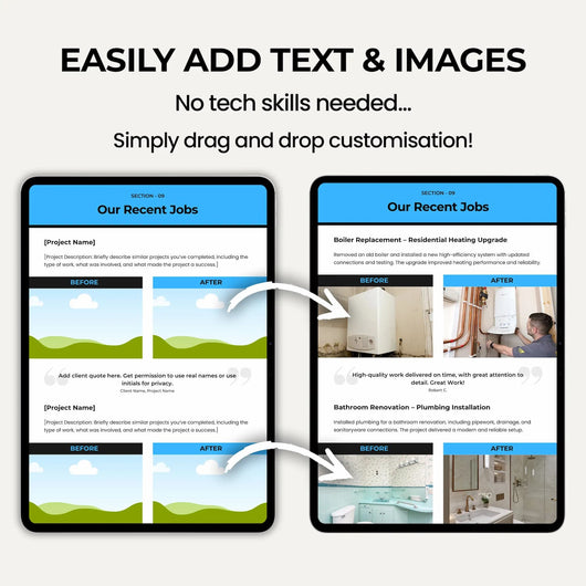 Plumbing Installation Quote Template for preparing professional plumbing estimates and proposals.