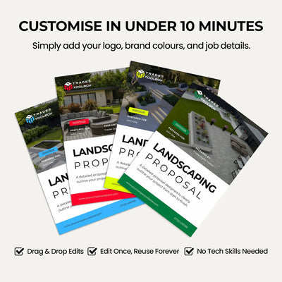 Residential Landscaping Estimate Template for landscapers quoting garden and outdoor improvement projects.