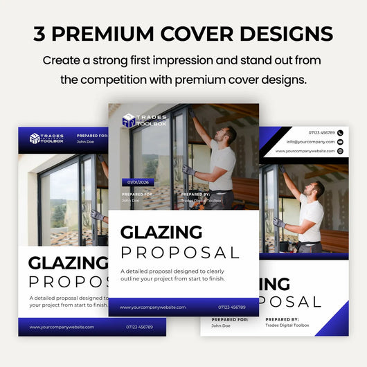 Residential Window Estimate Template for window fitters quoting replacement windows and home installation projects.