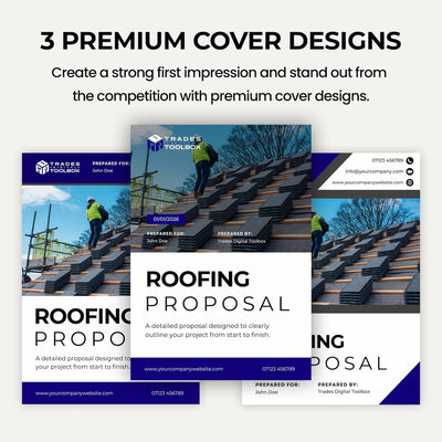 Roof Replacement Estimate Template for calculating roofing materials, labour and project costs.