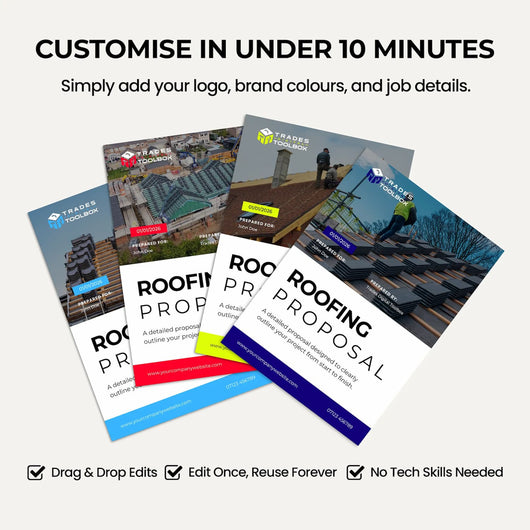 Roofing Estimate Template for creating accurate roof installation and roof replacement estimates.