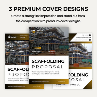 Scaffolding Contractor Quote Template for creating professional customer quotations and estimates.