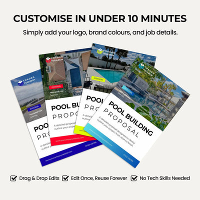 Swimming Pool Estimate Template for creating accurate pool construction and installation estimates.