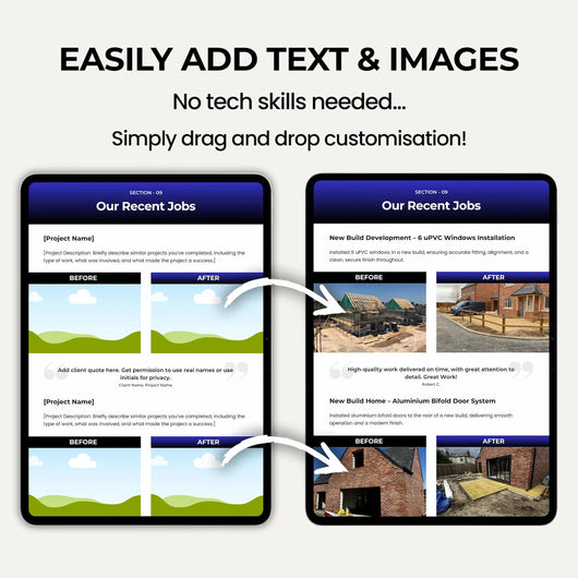 Window Estimate Template for creating accurate window installation and replacement window estimates.